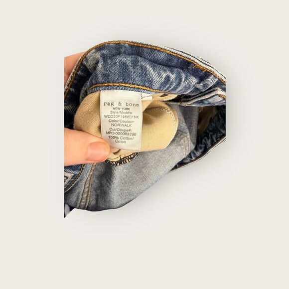 Rag & Bone Dre Low Rise Distressed Denim Shorts in Norwalk Size 26 - Picture 8 of 8